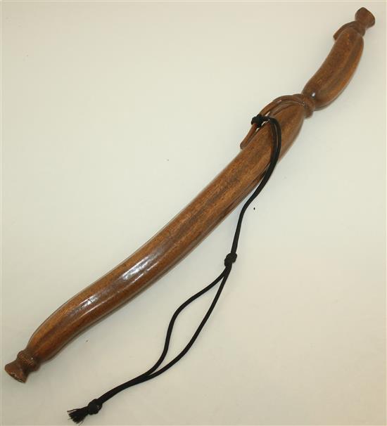 A Japanese carved wood bokuto (doctors sword), late 19th / early 20th century,